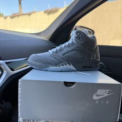 Jordan 5 Wolf Grey Size 10- Size 13
