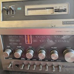 Vintage car stereo system