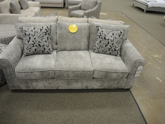 Sleeper Sofa - Roll Arm - Silver Grey | Pull-Out Couch | Hide-A-Bed