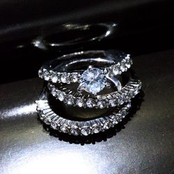 "3pcs/Set Shiny Gems Beautiful Wedding Eternity Ring for Women, EVGG1194
  Thumbnail
