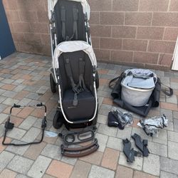 Uppababy Vista V2 Double Stroller 2023 + Bassinet + Tons Of Extras!