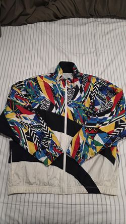 Vintage Head Abstract Unisex Full-Zip Windbreaker