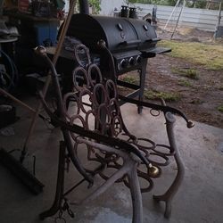 Cast Iron Horseshoe Chair