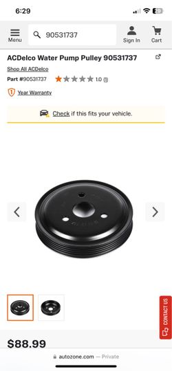 Water pump pulley