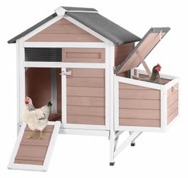 Air70220 Raised Backyard Hen House AIR7020, Small Chicken House for 1-2 Chickens - Chicken Coop