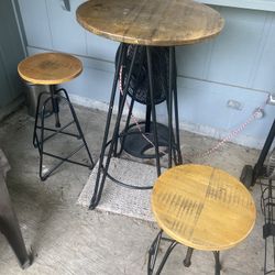 PENDING PICKUP Bar Height Table Stool Set 3 Piece for Sale in Spring TX OfferUp