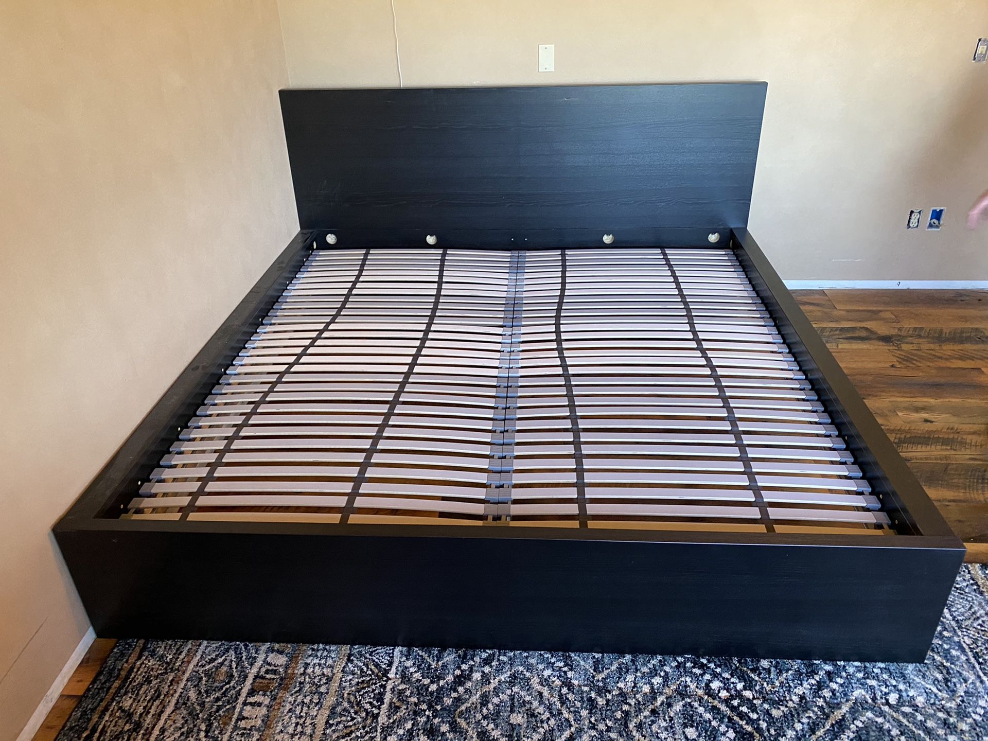 IKEA MALM bed frame and Luroy Slatted Bed Base for Sale in Big Sky, MT