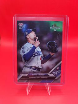Blake Treinen 2024 Topps Now World Series Champions #WS-11 Los Angeles Dodgers