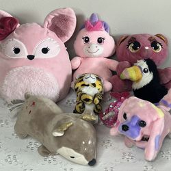 Lot of 9 Stuffed Animals – Plush Toys Bundle – Great for Kids or Gifts!