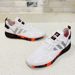 Adidas ZX 2K Boost Bold Logo Graphic Art Fx7030  - White 2020 SHD 675005 Size 12