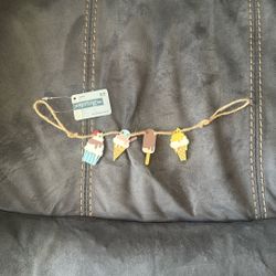 New Hobby Lobby Mini Ice Cream Wood String Garland Decoration