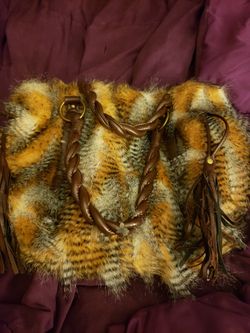 Pheasant Feather & Leather Purse