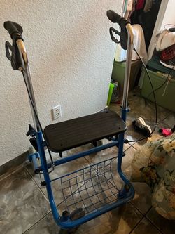 Rolling Walker Rollator with Seat and Basket