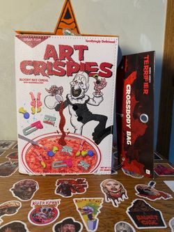 Terrifier art crispies cereal hand bag