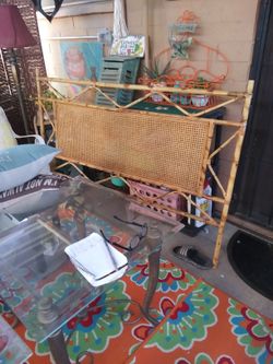 Free Double Bamboo Headboard L58x H42