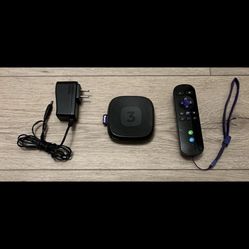 Roku 3 Streaming Player Model 4230X w/ Power Cable And Remote Factory Reset