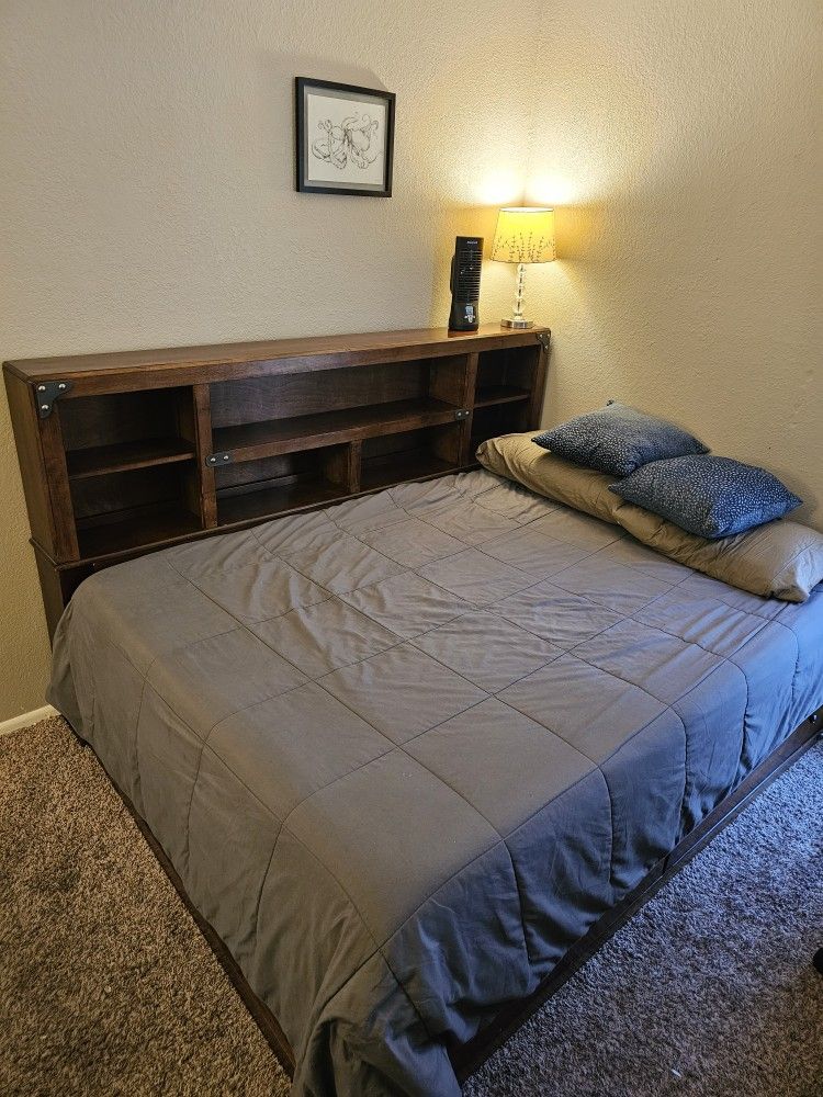Ashley Heavy Wood Full Size Bed Frame