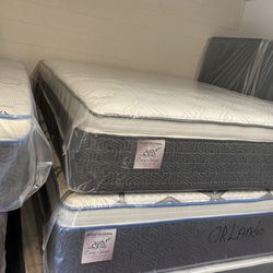 King Size Mattress 14 Inch Thick With Pillow Top Of Gran Comfort And Box Springs New From Factory Available All Sizes Same Day Delivery