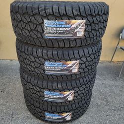 LT 275 60 20 ALL TERRAIN TIRES SILVERADO SUBURBAN AVALANCHE TAHOE SIERRA F150 RAM TITAN TUNDRA 