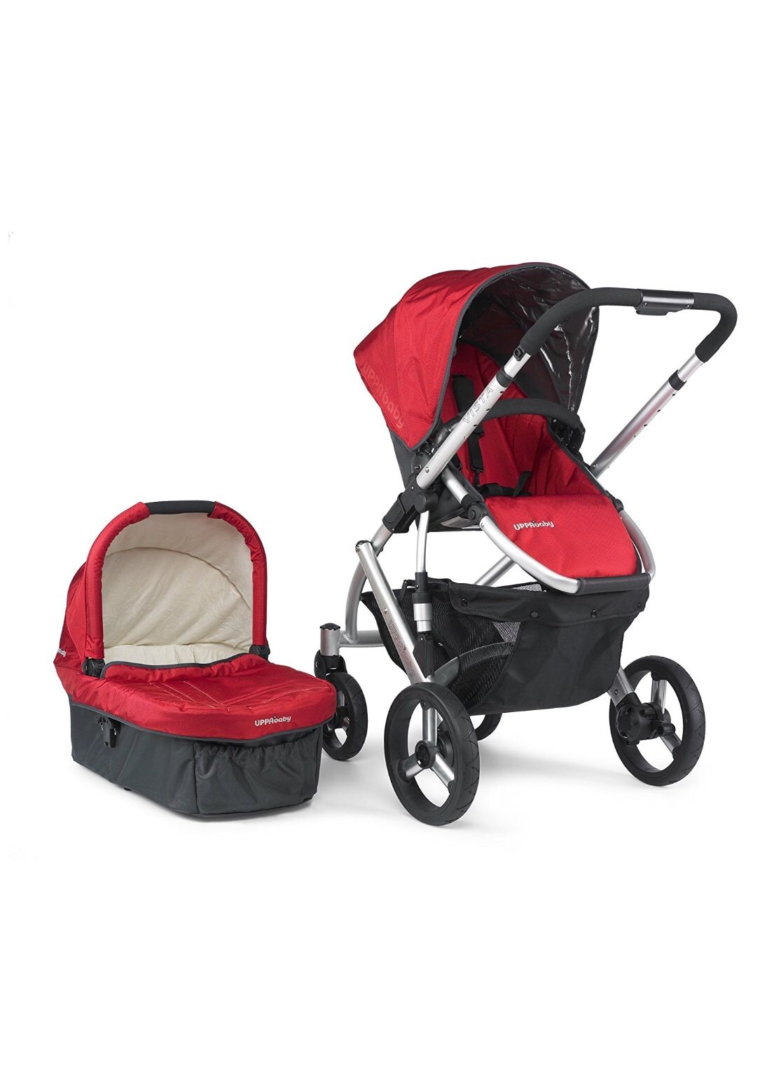 UPPAbaby Vista Stroller, Red Denny