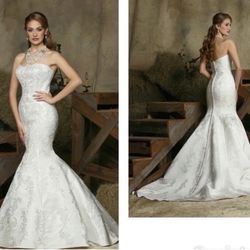 New With Tags Size 8 Da Vinci Wedding Gown $265