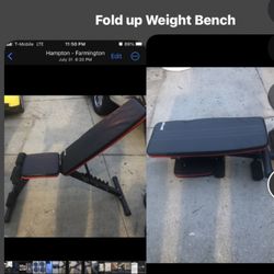 Fold Up Weight Bench 