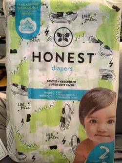 Honest diapers, size 2