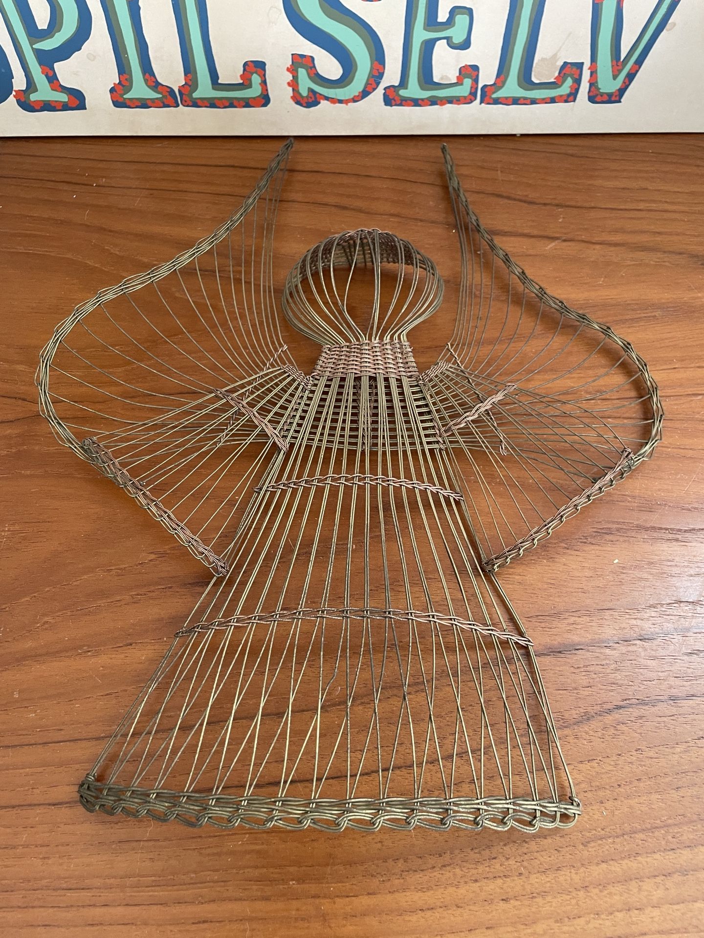 Vintage Angel Metal Christmas Decoration