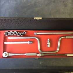 Vintage Williams 12 Piece 3/8 Drive Socket Set And Metal Case