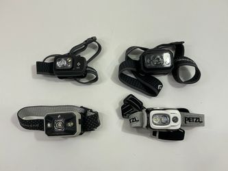 Headlamps - Lot of 5 (4x Black Diamond: Spot, Storm + 2 others; 1x Petzl), sold separately