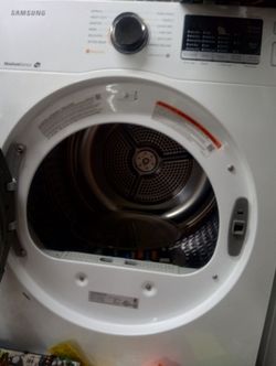 Samsung electric dryer front load 24" w