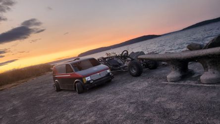 Custom A-team style electric astro van