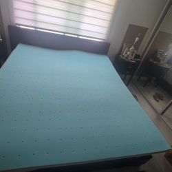 King Size Memory Fian, Gel Mattress Topper