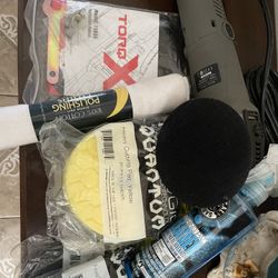 Waxer Buffer Detailing Machine With Detailing Supplies 
