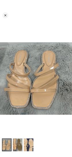 Nude color sandals