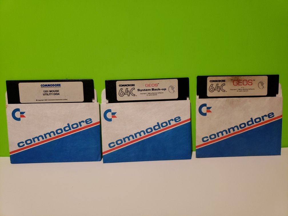 Commodore 64 Geos Software Floppy Disk Lot