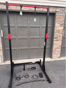 Squat Rack and Pulley System