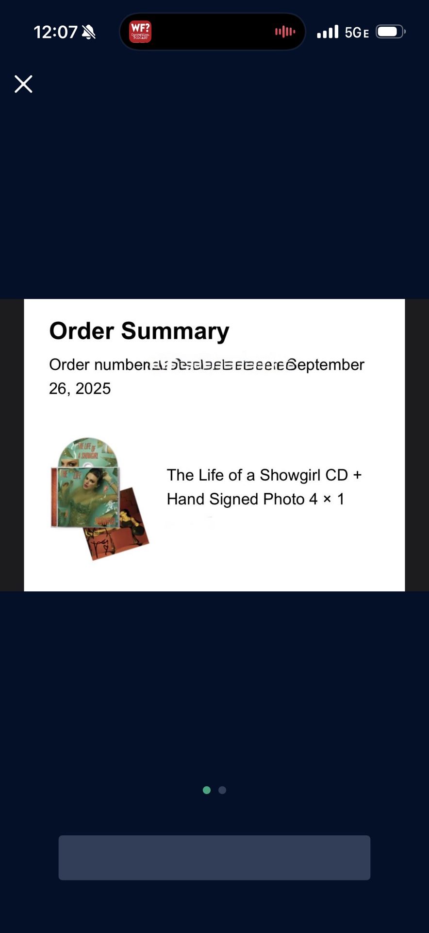 Taylor Swift Life Of A Showgirl Signed CD PHOTO 1 And Photo 4