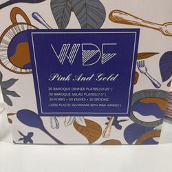 Baroque Style Disposable Party Dinnerware 