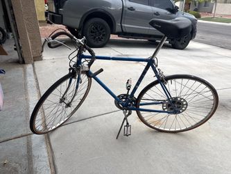 Vintage Blue Road Bike