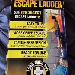 NEW in box fire safety escape ladder from 2nd level