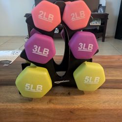 Set Of  Color Dumbbells 
