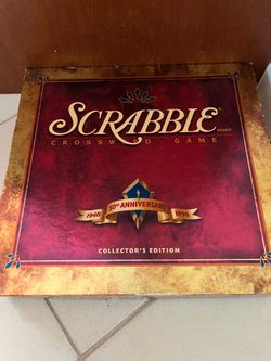 Scrabble Deluxe Gold 50th anniversary Collectors edition .