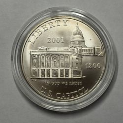 The 2001 U.S. Capitol Visitor Center Silver Dollar