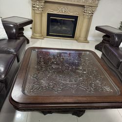 Coffee Table With Two End Tables 