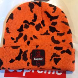 Supreme Fw20 Refrigiwear Beanie Orange Camo