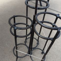 Decorative Metal Candle Holders (Set Of 3)