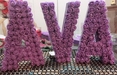 Flowers letters