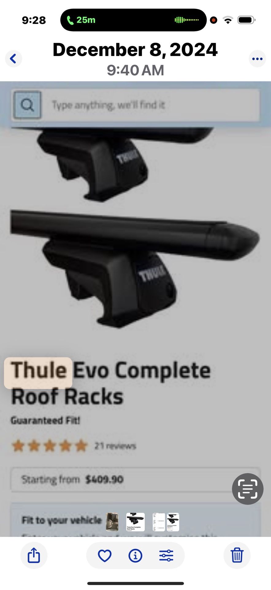 Thule Roof Rack