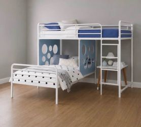 New White Twin Size Bunk Bed